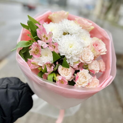 Авторский букет "Розовое облачко"🥰
