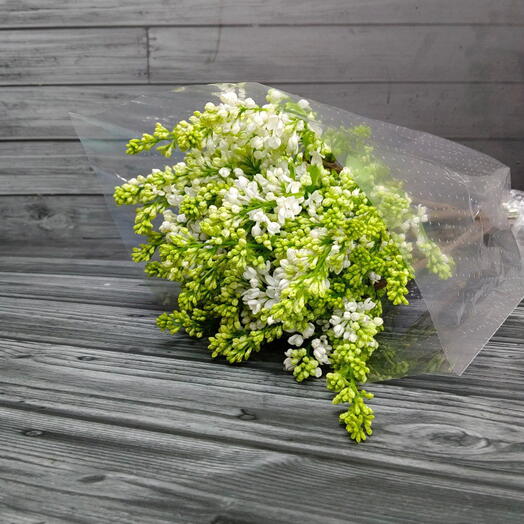 Пачка (10 шт.) Сирень Белый 60 см Арт. Fc18686c