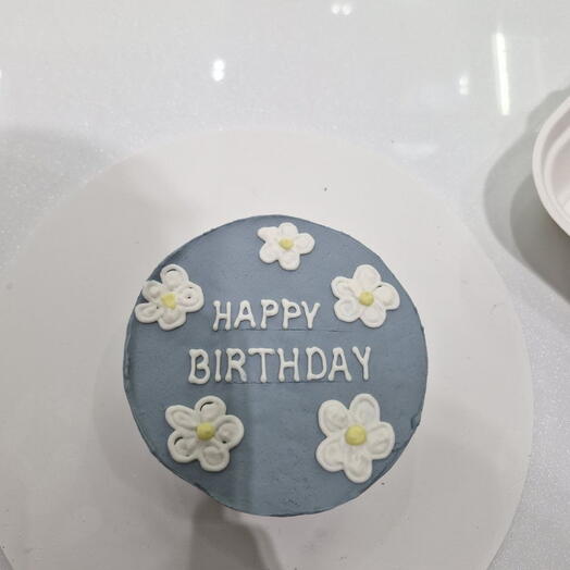Бенто торт Happy Birthday grey! 🧁🍰🎂🍥🍭🍬️