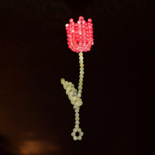 Брелок вечный цветок / timeless flower red