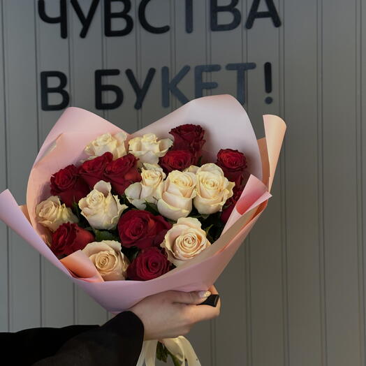 Роза микс 19 шт