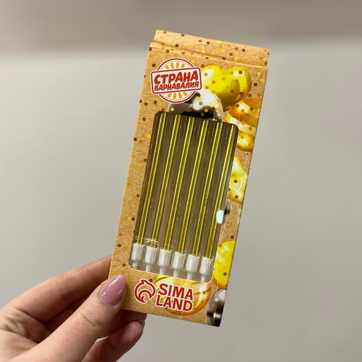 Свечи для торта 6 штук