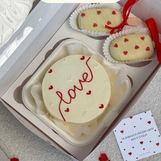 Бенто-торт и 2 эскимо Love