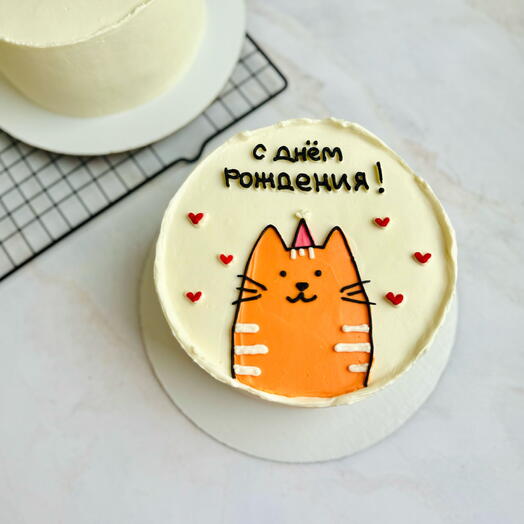 Торт 1 кг с котиком