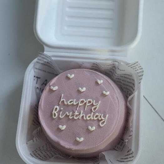Бенто торт Happy birthday в подарок на день рождения девушке/жене/парню/мужу/дочке/сестре