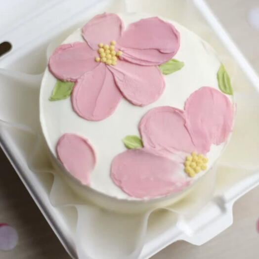 Бенто торт с цветочками маме / девушке / подруге