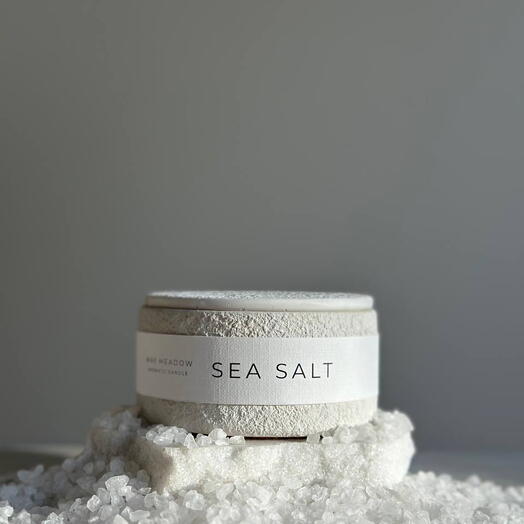 Ароматическая свеча Sea Salt May Meadow. Чаша с крышкой (3 хлопковых фитиля), 200 мл