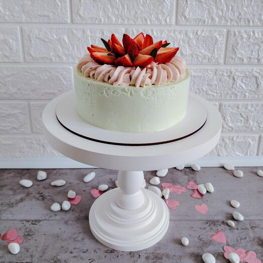 Торт "Клубника - мята"