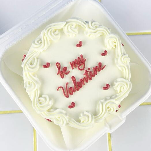 Бенто торт для парня «be my valentine»