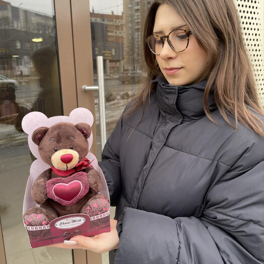 Мишка Choco   milk с сердцем