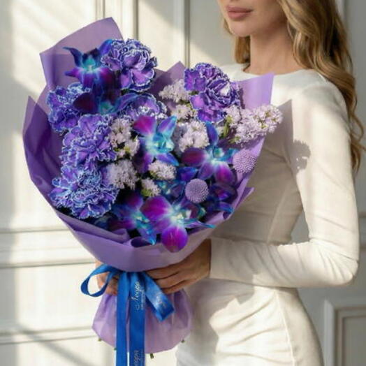 Букет Космический комплимент. Авторский букет 507. Leoraflowers