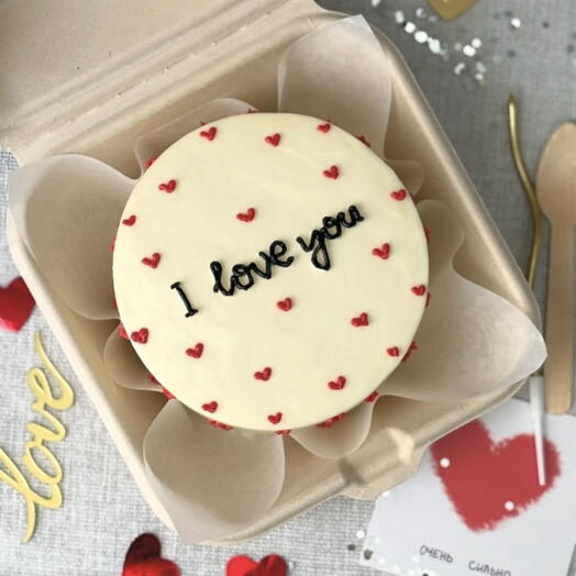 Бенто торт l love you на день рождения мужу парню жене девушке