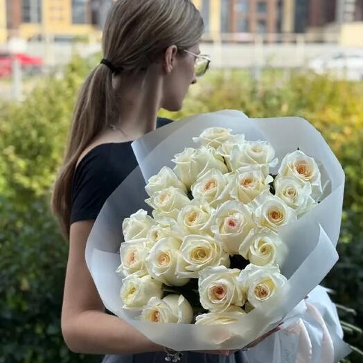 Букет из 25 роз кэнделайт