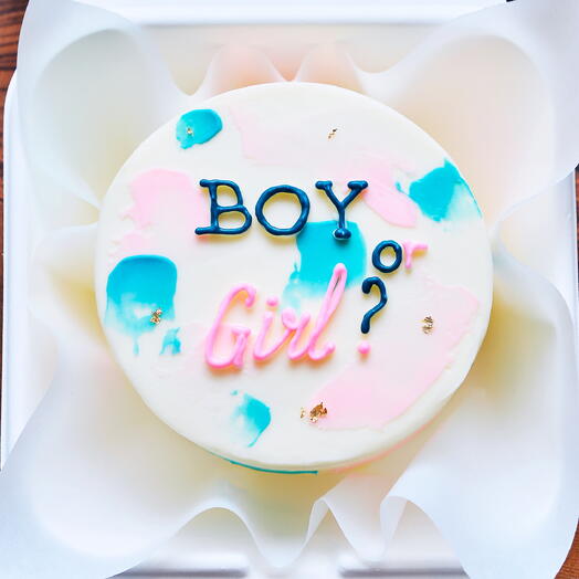 Бенто-торт на гендер пати - тортик boy or girl