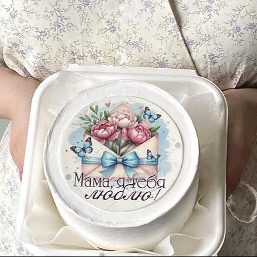 Бенто торт маме «Мама, я тебя люблю»