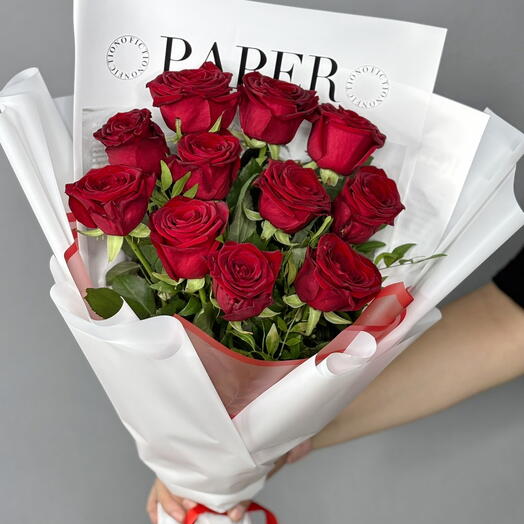 Букет из сочных ярких роз🥰