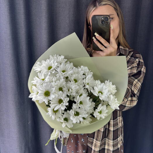 Конвертик из ромашковой хризантемы Запах лета️🌻