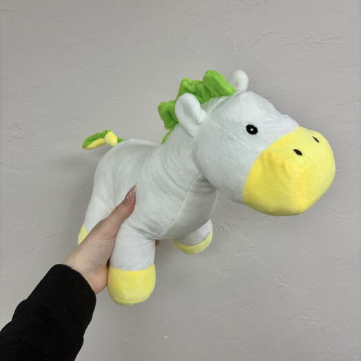 Игрушка Лошадка с зеленой гривой