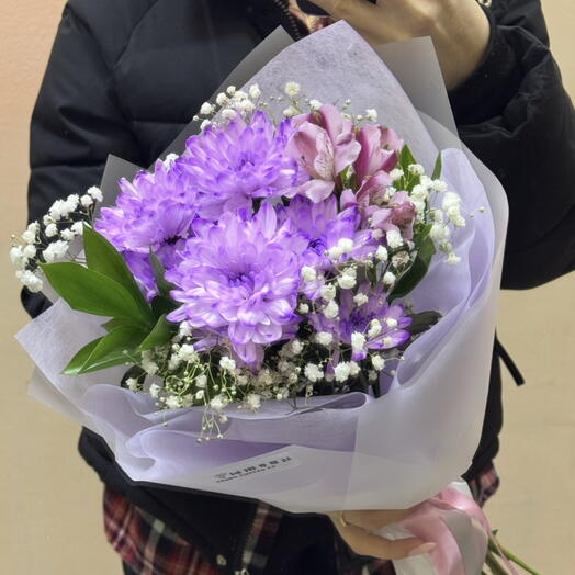 Букет комплимент сиреневый 💜