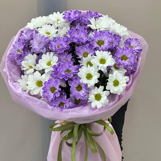 Букет хризантем💜
