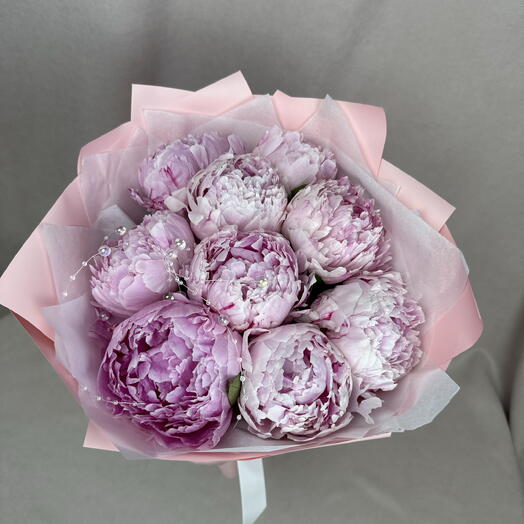 9 пионов🥰🌸