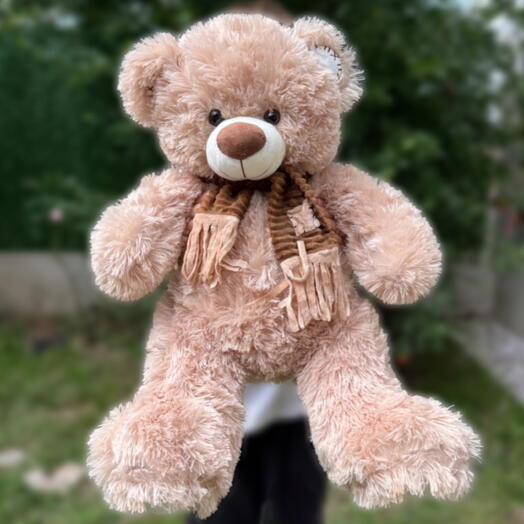 Мягкая игрушка плюшевый медведь в шарфе (57см). Soft plush toy Teddy bear in scarf (57cm)