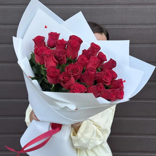 Букет из 25 кенийских роз