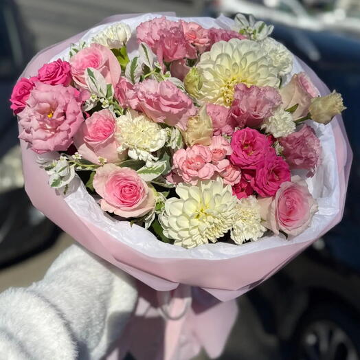 Букет Облако в розовом