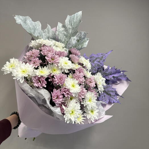 Сиренево-белый букет 🤍💜