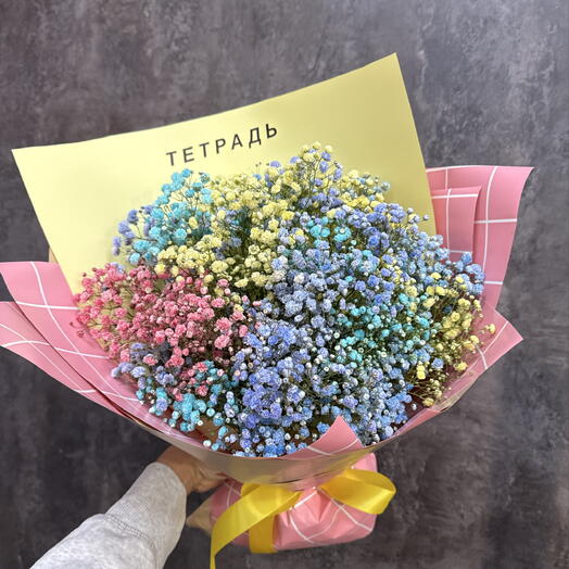 Букет из гипсофилы на 1 сентября