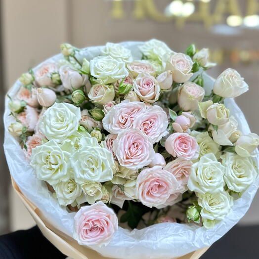 Букет из кустовой розы 🌹 11