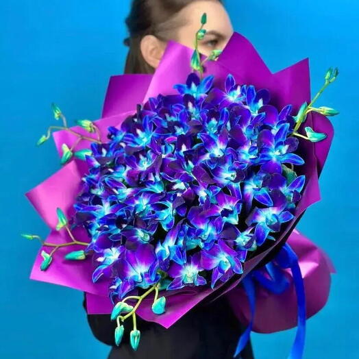 Букет Ты мой Космос. Монобукет 504 Leoraflowers