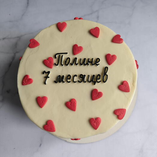 Торт с сердечками 1 кг