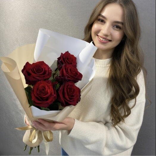 Букет из красных роз