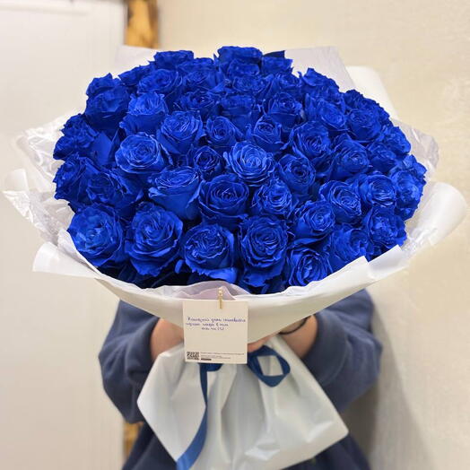 Синие розы 51 шт 💙