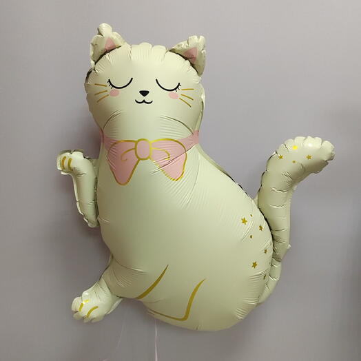 Шарик кошка гелиевый