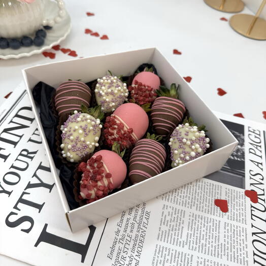 Набор из клубники в шоколаде «Принцессе💕»