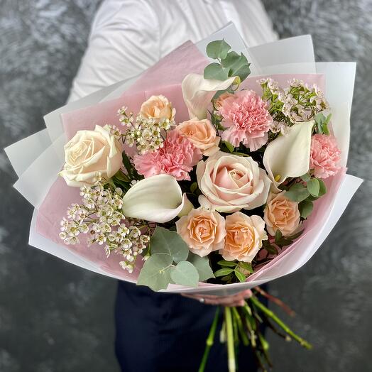 Bouquet with calla lilies Adeline