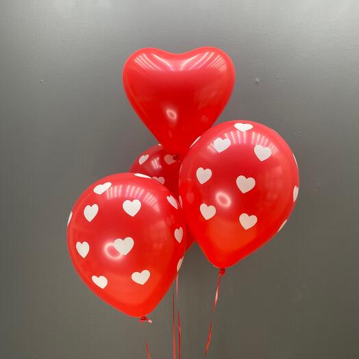 Helium balloons "Love"