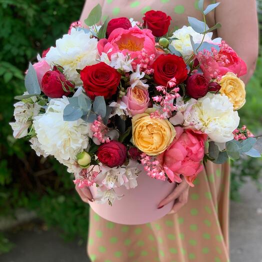 Caja perfumada con Peonías