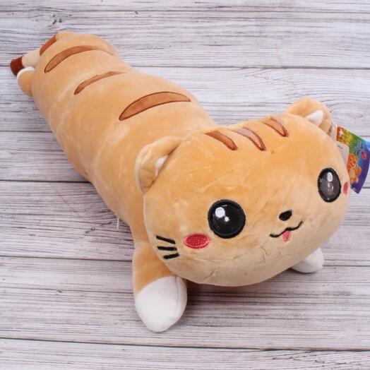 Кот Батон/70см/Серый - купить с доставкой по выгодным ценам в интернет-магазине 