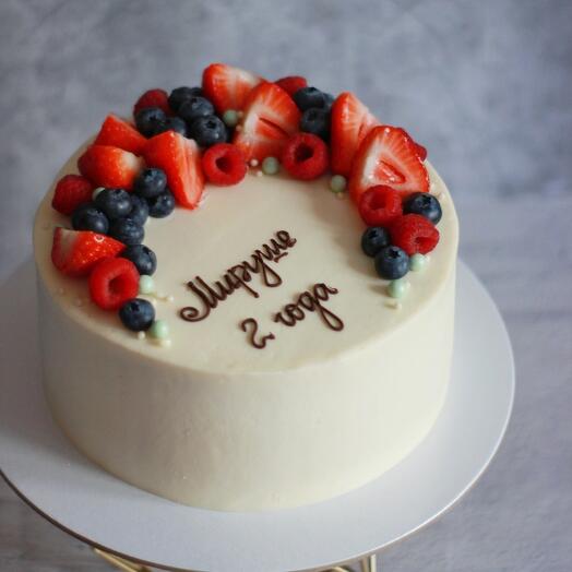 Pastel con bayas "nube de Bayas"