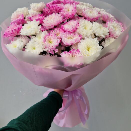 Bouquet of 9 chrysanthemums