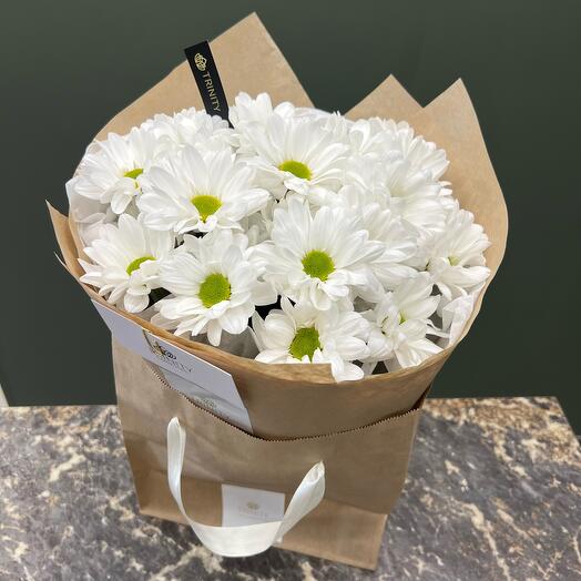 Букет комплимент из хризантем "ромашка"🌼