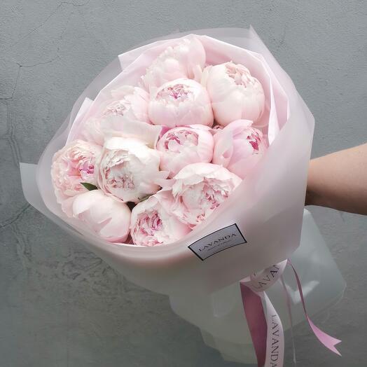 11 peonías Rosadas
