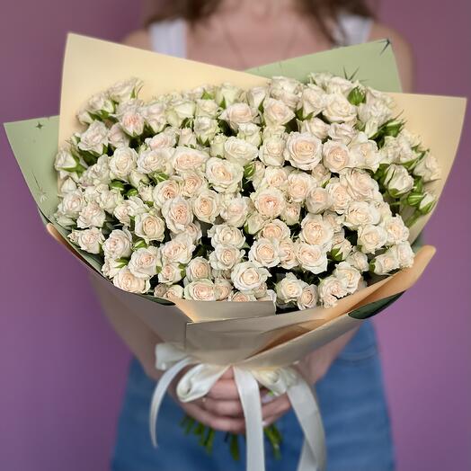Bush roses beige monobucket size L