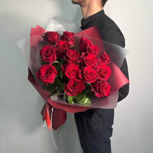 Ramo de 15 rosas rojas