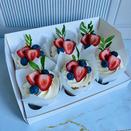 Set of 6 cupcakes