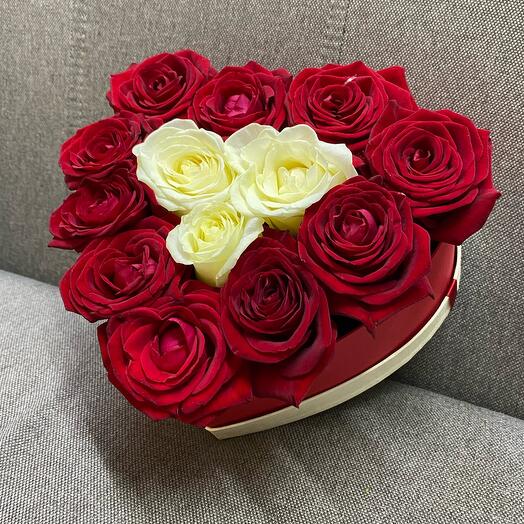 Corazón de rosas