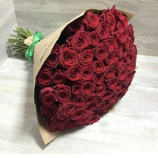 Букет 101 роза 60см